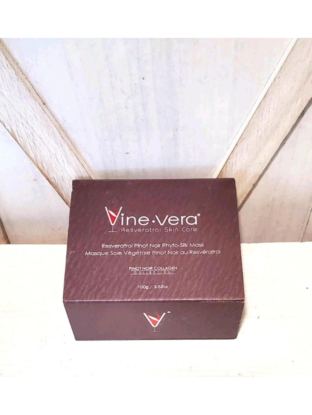 Vine Vera Resveratrol Pinot Noir Phyto-Silk Mask- 3.52 fl oz / 100 g -NEW-SEALED